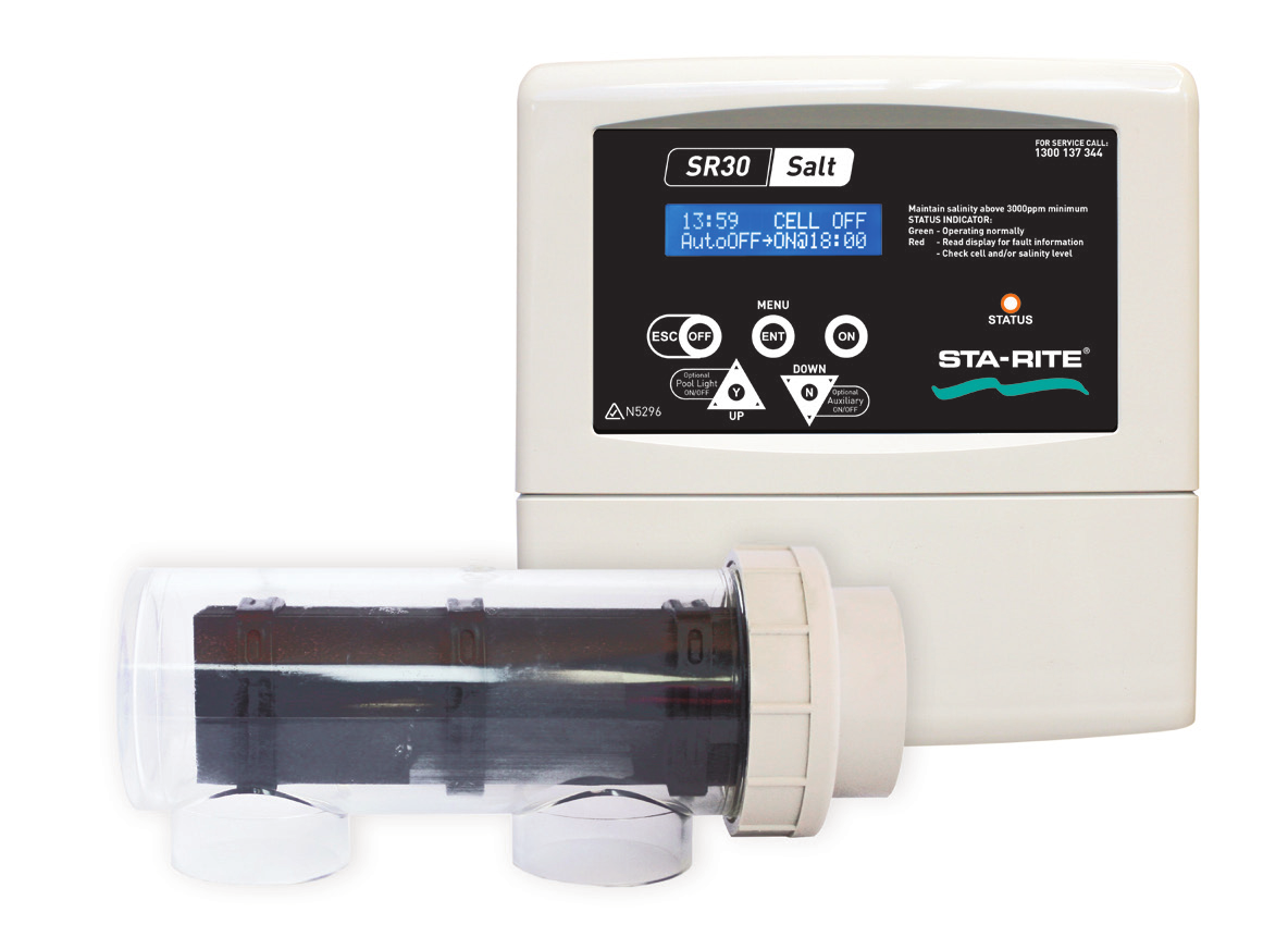 Pentair SR Salt Chlorinator 60g/hr + pH doser Pentair SR Salt Chlorinator 60g/hr + pH doser